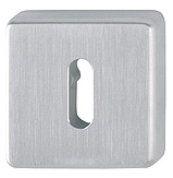 Bocchette HOPPE modello E52KS quadrata per porta interna con foro normale in acciaio inox satinato