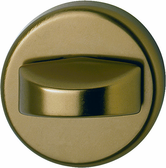 Bocchette HOPPE modello 42KS diametro 52 per porta interna con nottolino wc con indicatore libero/occupato in alluminio bronzo