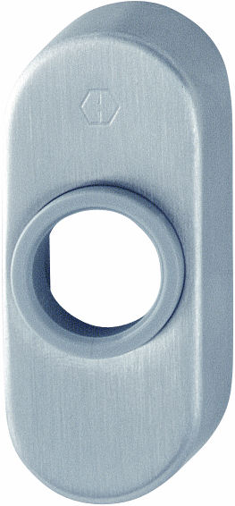 Rosette HOPPE modello E30P ovale per porta interna in acciaio inox satinato
