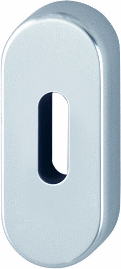 Bocchette HOPPE modello 30PS ovale per porta interna con foro normale in alluminio argento
