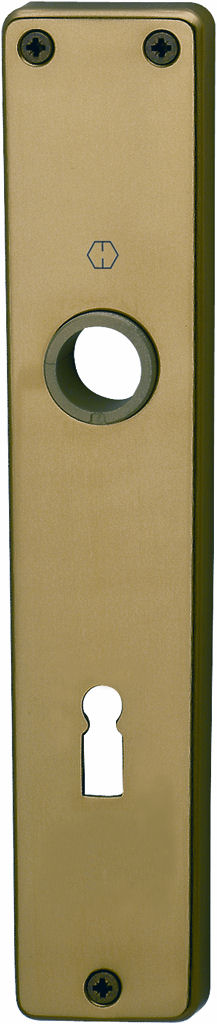 Placche HOPPE modello 201PI per porta interna con foro normale in alluminio bronzo