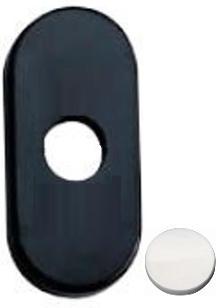 Rosetta GHIDINI modello MINNY ovale per porta interna in nylon bianco