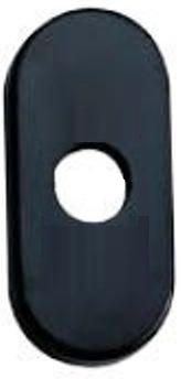 Rosetta GHIDINI modello MINNY ovale per porta interna in nylon nero